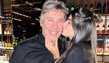 Fabián Gianola y su novia