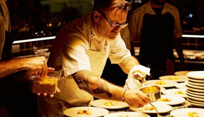 Fernando Trocca en su restaurante