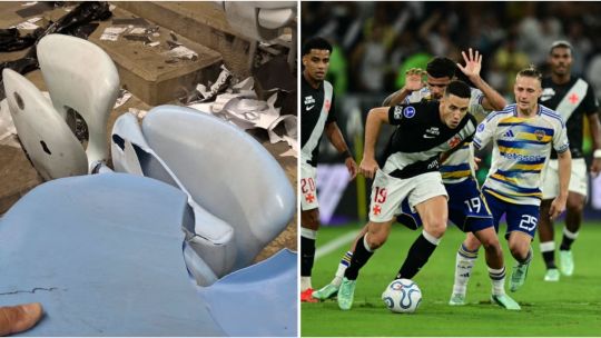 Furia en Flamengo: denunciaron destrozos y actos de vandalismo en el Maracaná tras el partido entre Boca y Vasco da Gama