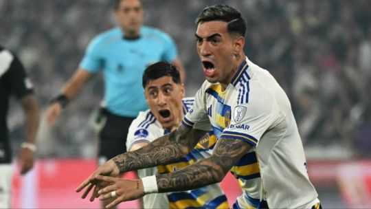 Di Lollo y Merentiel en Vasco vs Boca