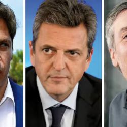 Kicillof, Massa y Máximo Kirchner | Foto:CEDOC