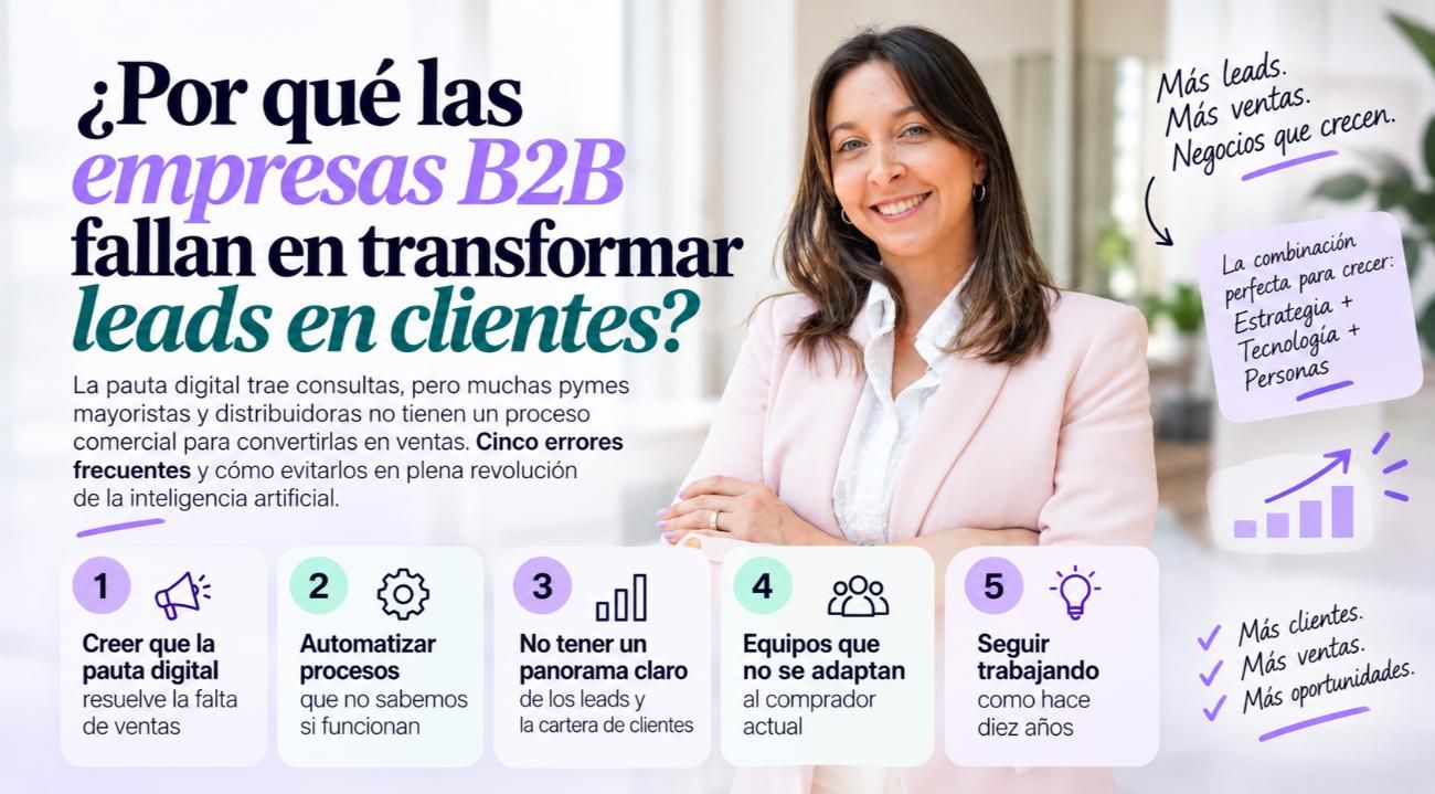 ¿Por qué las empresas B2B fallan en transformar leads en clientes?