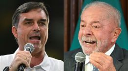 Flavio Bolsonaro y Lula Da Silva