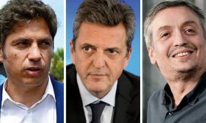 Kicillof, Massa y Kirchner