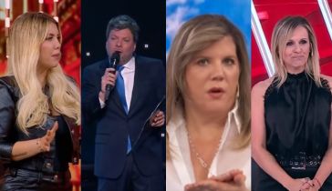 Wanda Nara, Guido Kaczka, Dominique Metzger y Denise Dumas
