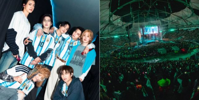 BTS con la camiseta de la Selección tras su primer show en Argentina