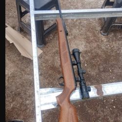 Una de las armas incautadas.