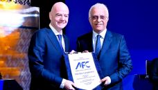 Gianni Infantino y el jeque Salman