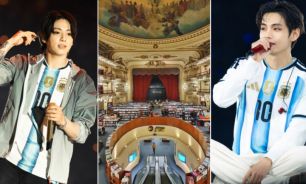 JungKook y Kim Taehyung en Argentina