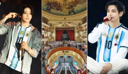 JungKook y Kim Taehyung en Argentina