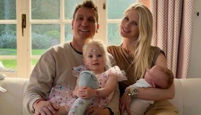 Maxi López, Daniela Christiansson y sus hijos, Elle y Lando