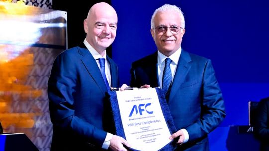 Gianni Infantino y el jeque Salman