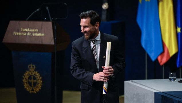 Lionel Messi recibió el Premio Princesa de Asturias 2026