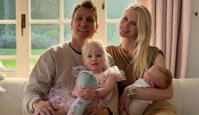 Maxi López, Daniela Christiansson y sus hijos, Elle y Lando