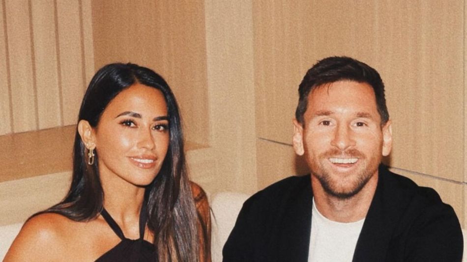 Antonela Roccuzzo y Lionel Messi