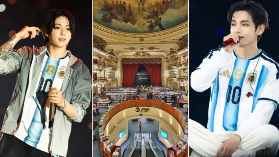 JungKook y Kim Taehyung en Argentina
