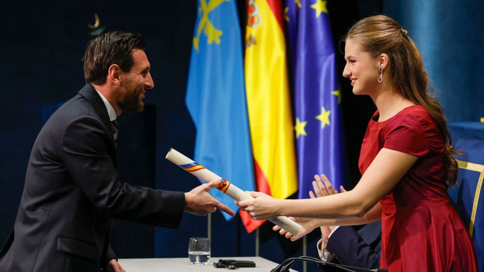 Messi recibe el premio Princesa de Asturias