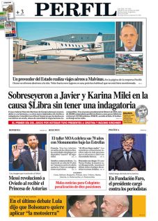 La tapa del Diario PERFIL del sábado 24 de octubre de 2026