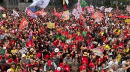 Caravana de Lula en San Pablo