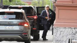 El ministro Mahiques entrando a Casa Rosada