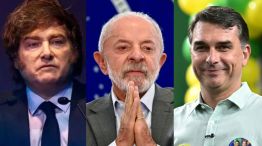 Javier Milei, Lula Da Silva y Flavio Bolsonaro