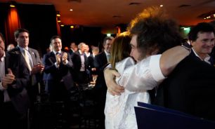 Patricia Bullrich y Javier Milei en la cena de la Fundación Faro