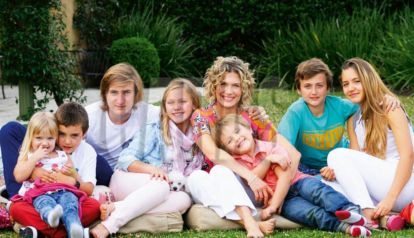 Maru Botana y sus hijos