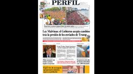 La tapa del Diario PERFIL del domingo 25 de octubre de 2026