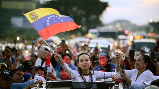 María Corina Machado regresó a Venezuela tras casi un año en el exilio