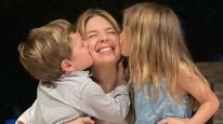 Marcela Kloosterboer y sus hijos Juana y Otto