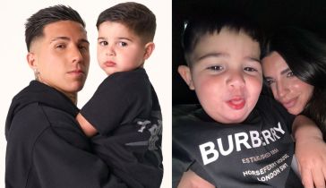 Enzo Fernández, Valu Cevantes y su hijo Benjamín