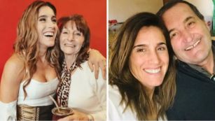 Soledad Pastorutti junto a sus padres