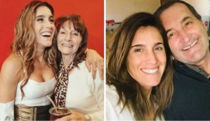 Soledad Pastorutti junto a sus padres