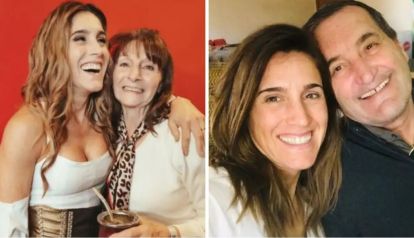 Soledad Pastorutti junto a sus padres