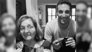 Lionel Scaloni y su mamá 