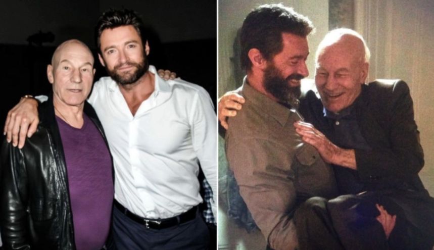 Hugh Jackman y Patrick Stewart