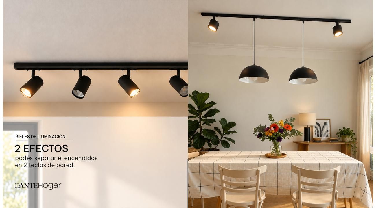 Una solución para llevar luz a cada rincón de tu casa: los sistemas de rieles