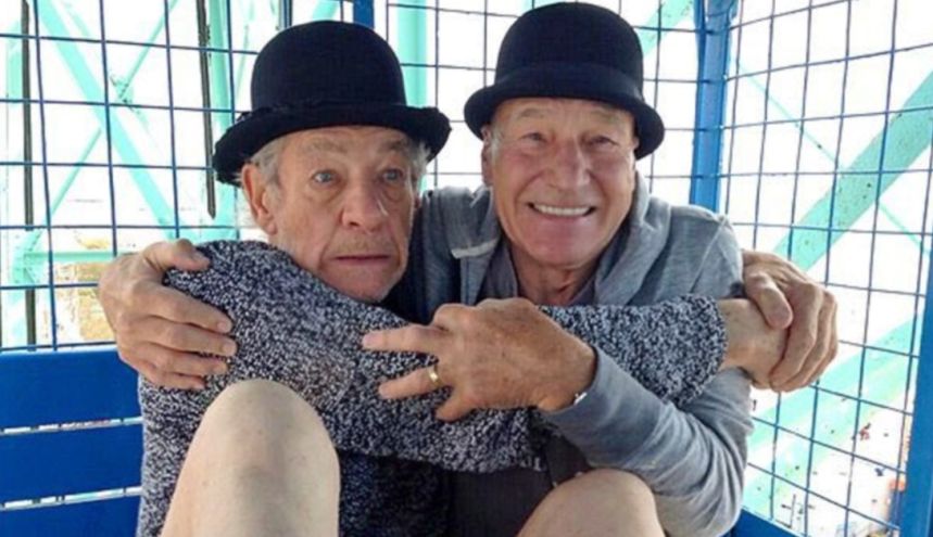Ian McKellen y Patrick Stewart