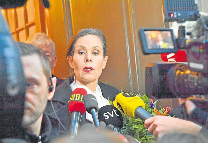 Suecia. Danius renunció a la Academia Sueca de Literatura por escándalo de abusos.
