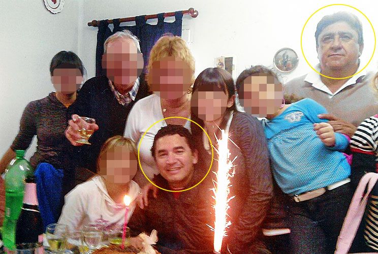 Nexos. Luis Paz (der.), señalado por la viuda de Cantero (centro) como el instigador de su crimen.