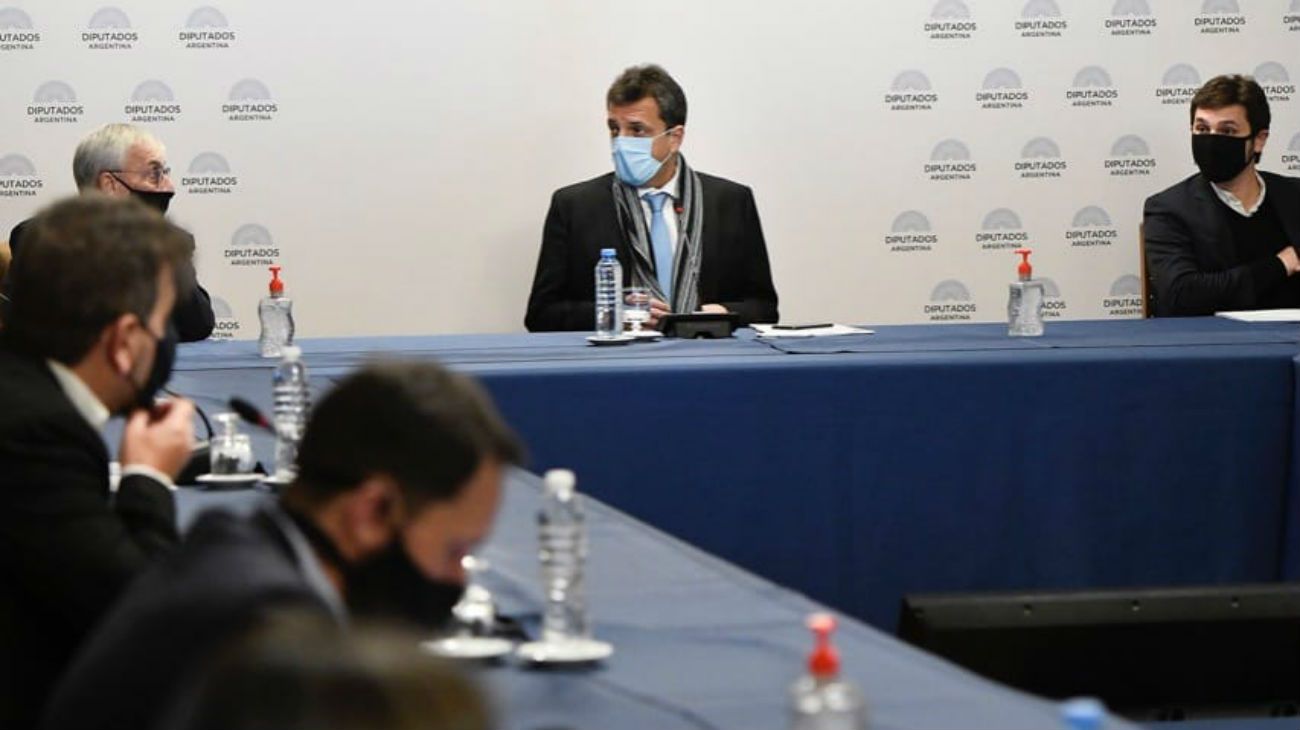 Reunión de Labor Parlamentaria, previa a la sesión.