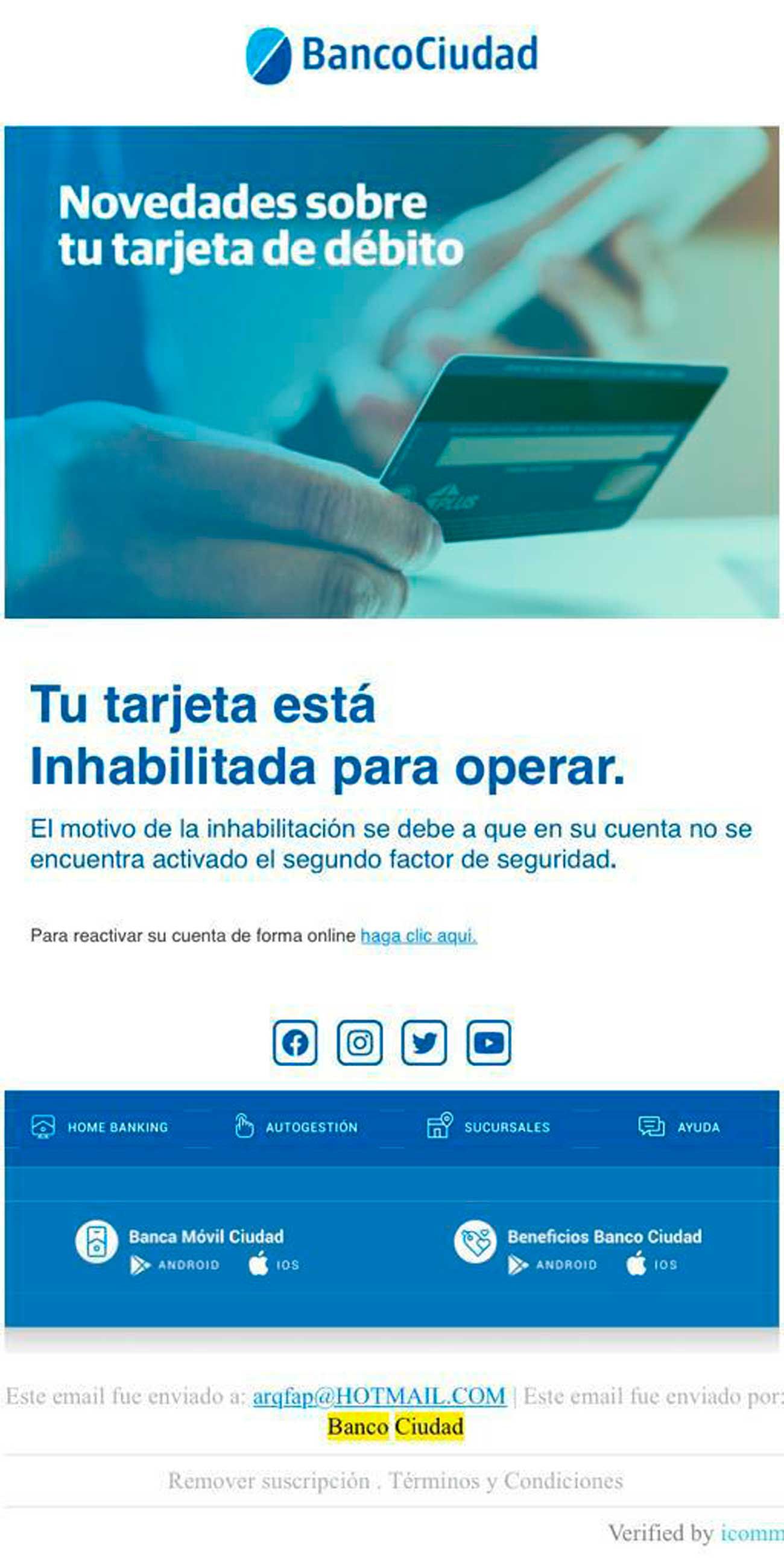 pishing Estafas bancarias virtuales 20210604