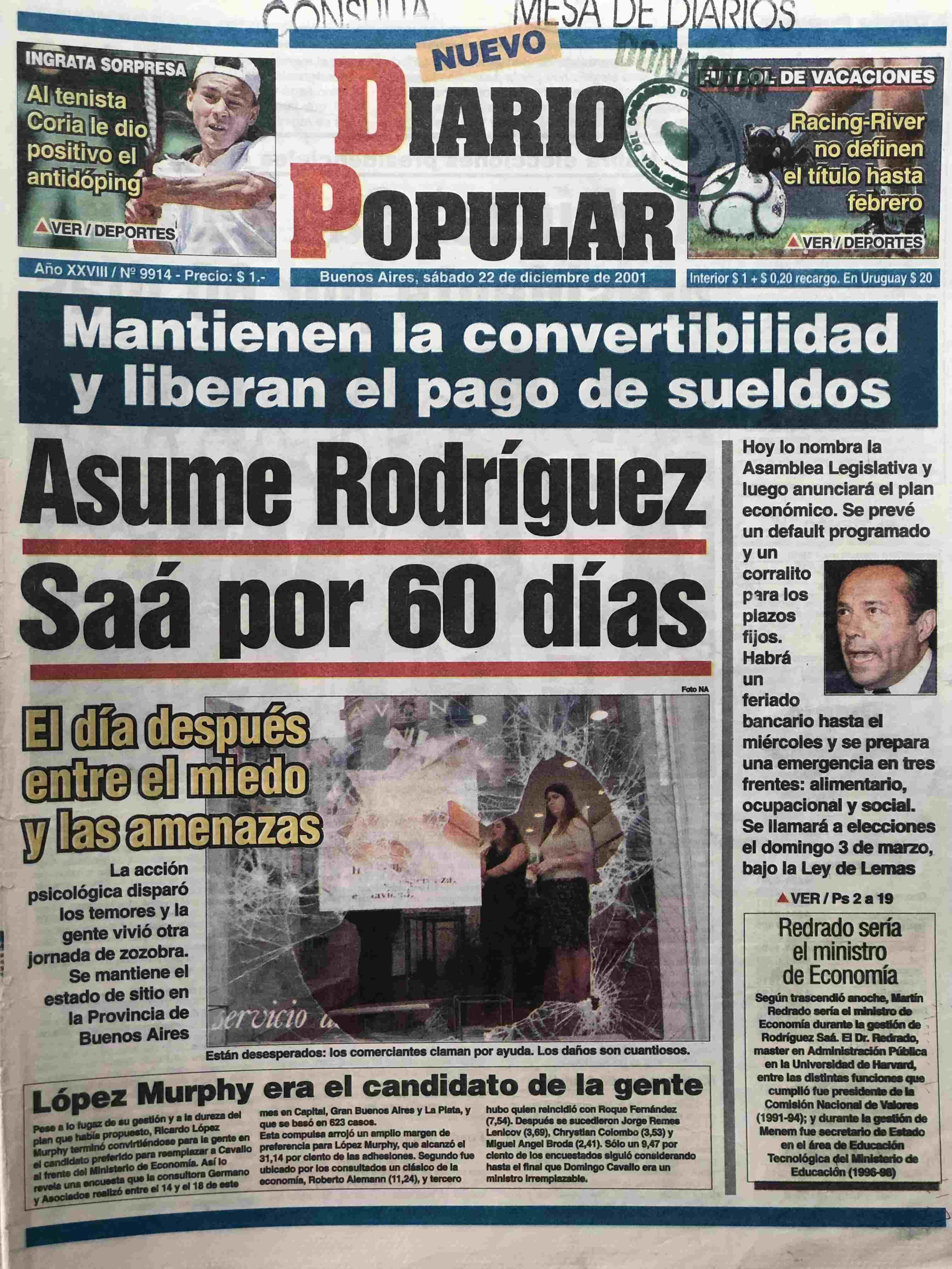 Diarios de diciembre de 2001