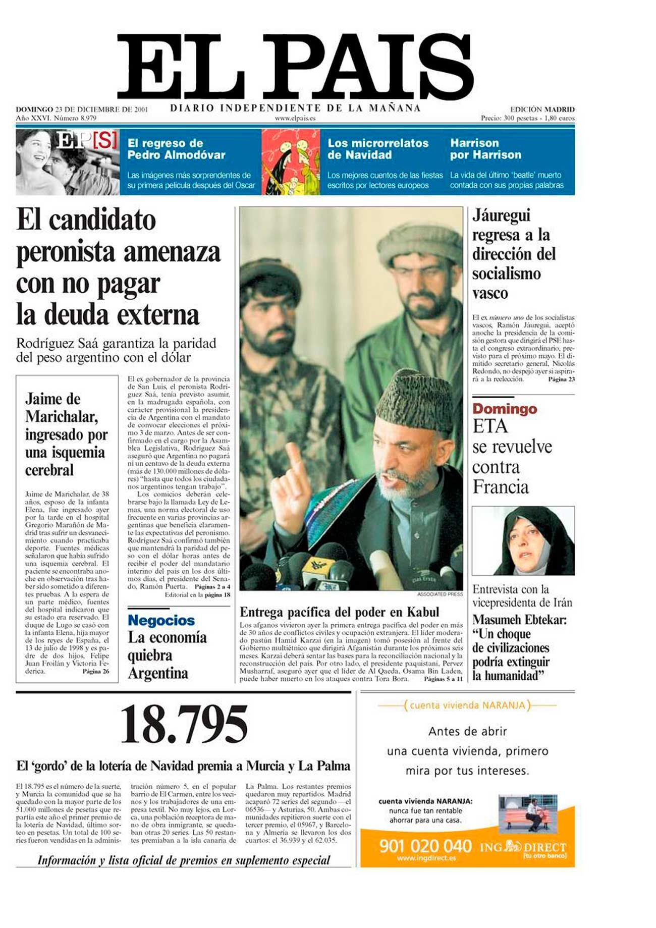  tapas del 23 de diciebre de 2001 20211223