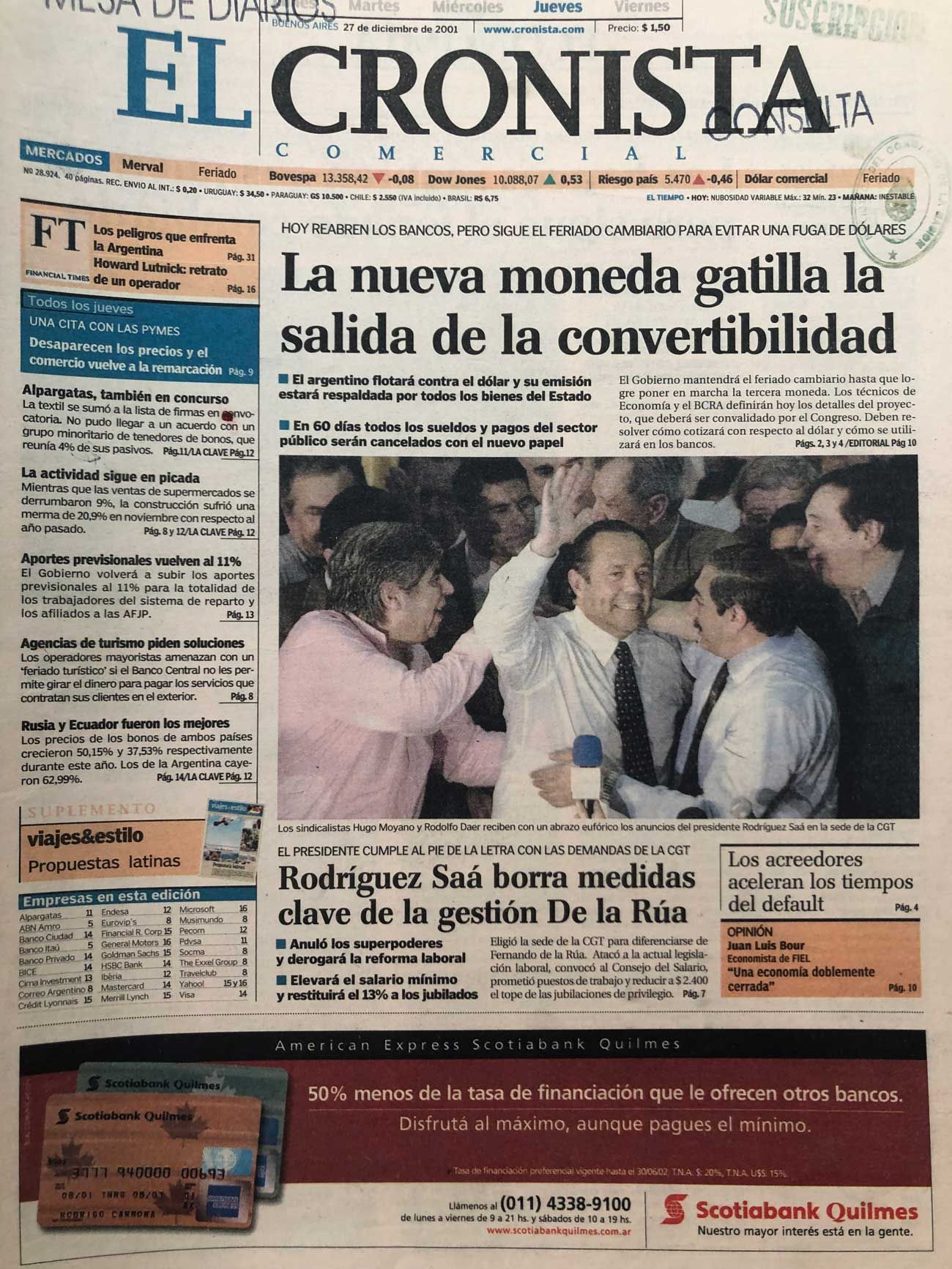  diarios de 27/12/2001 20211227