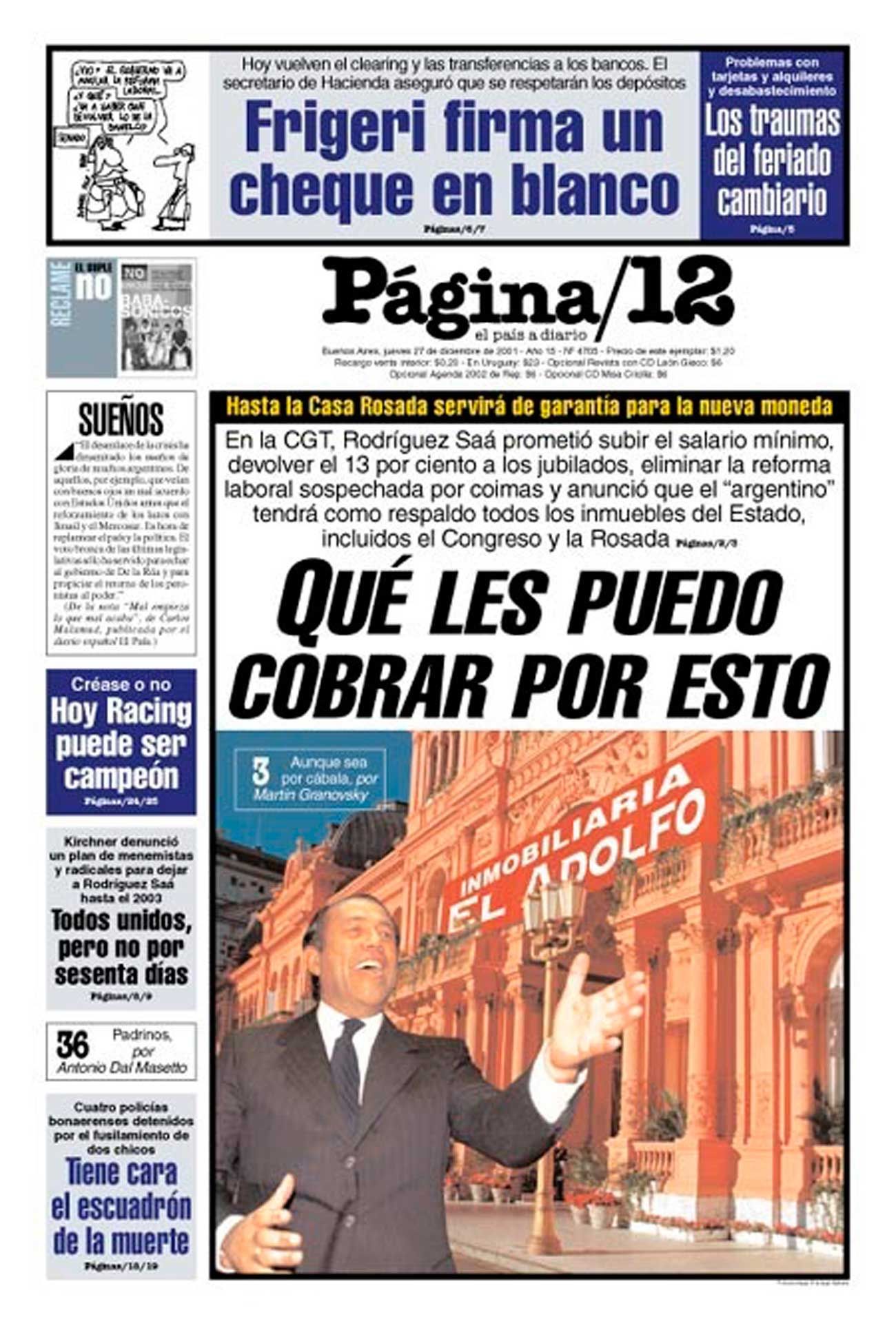 diarios de 27/12/2001 20211227