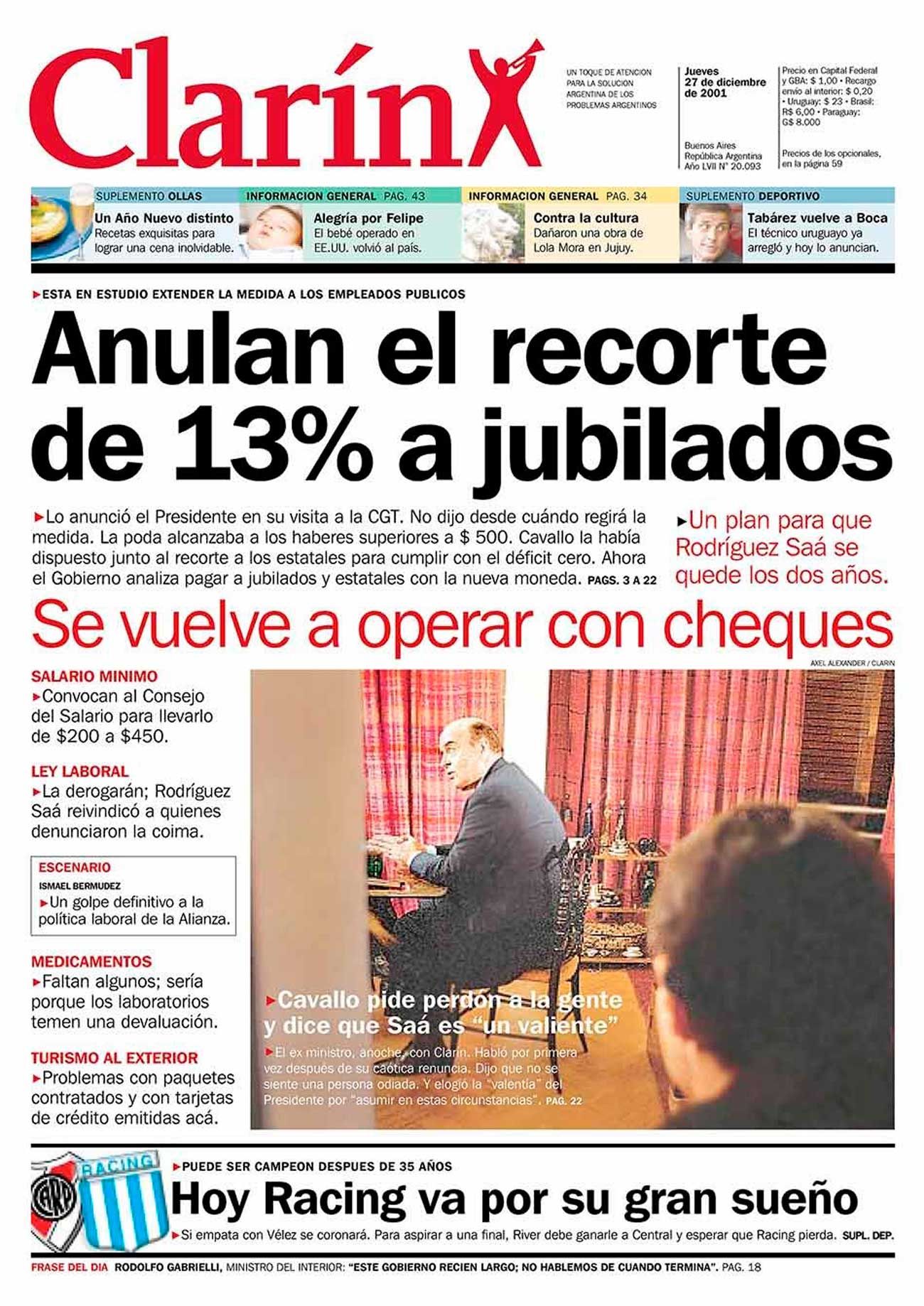  diarios de 27/12/2001 20211227