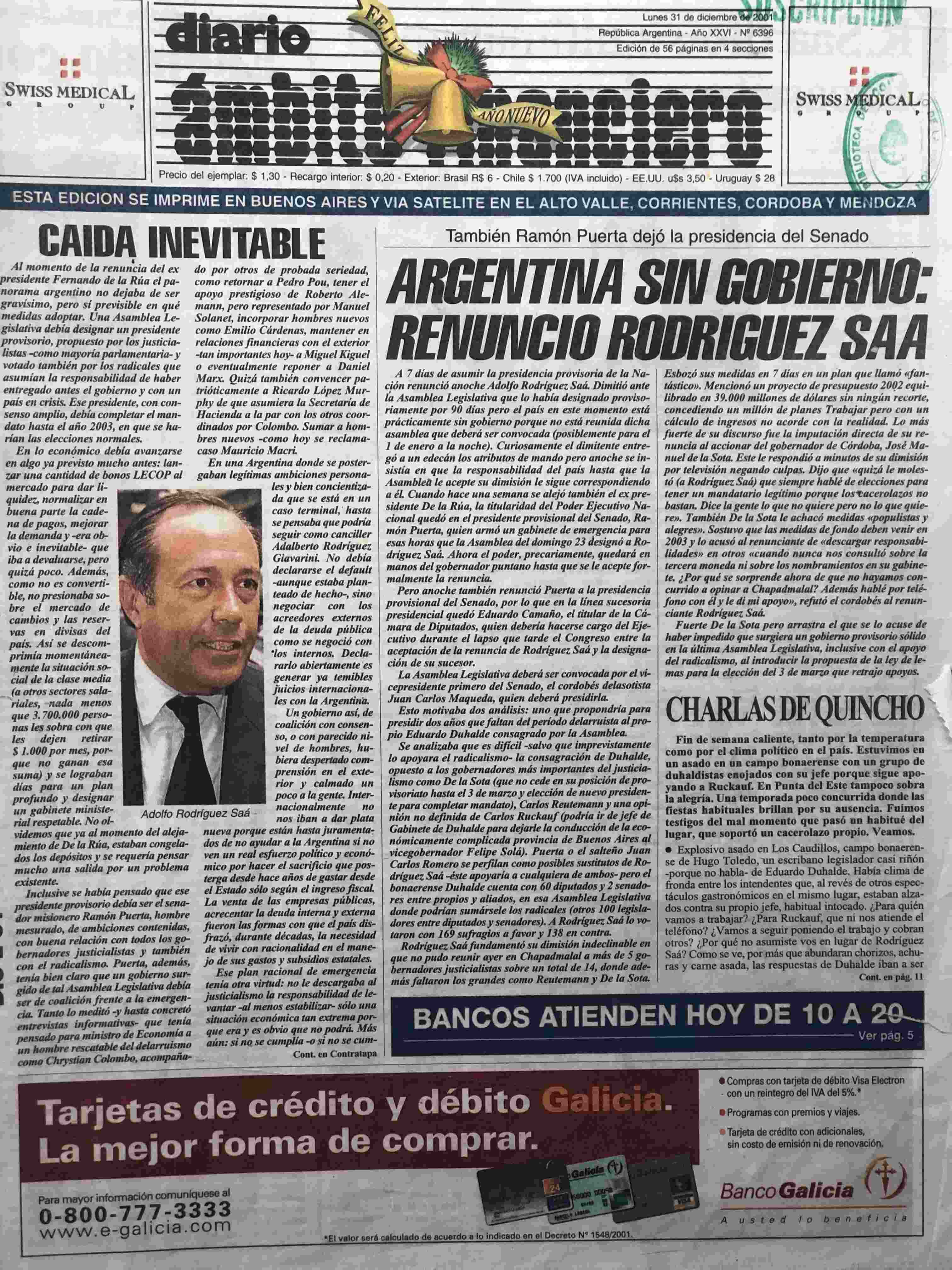 Diarios del 2001