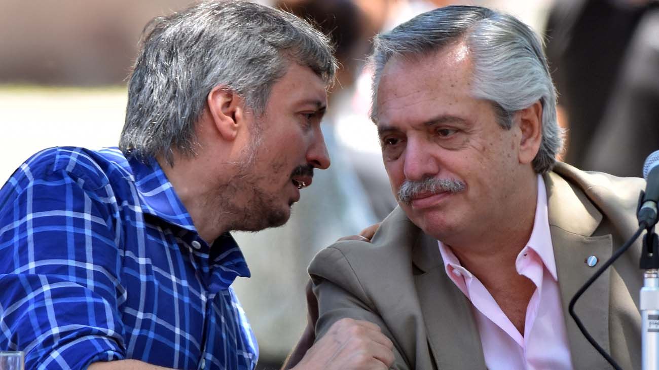 Máximo Kirchner y Alberto Fernández