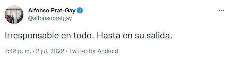 Tweet Prat Gay